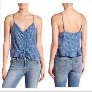 Elodie blue and white tank top